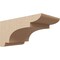 Ekena Millwork 8"W x 16"D x 8"H Wide New Brighton Rough Cedar Woodgrain TimberThane Corbel, Primed Tan CORUR08X16X08NEBRCPR - alternate 1